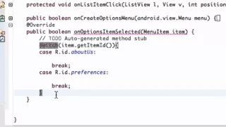 Android Application Development Tutorial 52 Making MenuItems do something YouTube