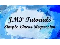 JMP 12 Tutorials - Simple Linear Regression