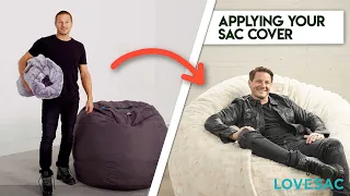 Applying Your Sac Cover w Shawn Nelson Product How-To Series w Lovesac CEO
