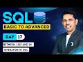 Between Like and In Operator in SQL - Day