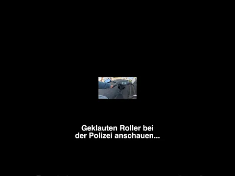 Danke an die die meinen Roller geklaut haben