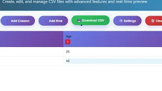 Build a CSV Editor to View Edit CSV Files in Browser Using HTML JavaScript