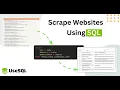 UseSQL Extract information from websites using SQL