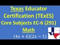 Texas Educator Certification TExES Core Subjects EC - 6 291 Exam