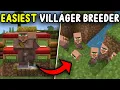 EASIEST VILLAGER BREEDER Minecraft Bedrock 1 1