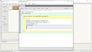 Java Programming BlueJ Environment Identify the Number as Even or Odd