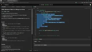 2496 Maximum Value of a String in an Array