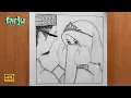 How to Draw Happy Muslim Couple Pencil Sketch Farju drawing academy
