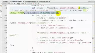 Java Notepad Project File Replace -part 19
