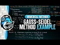 Gauss-Seidel Method Example