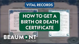 How To Get a Birth or Death Certificate City of Beaumont