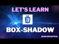 How to do Box-shadow in CSS