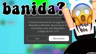 roblox fui banida no meio do desafio 