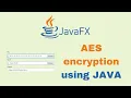 JavaFX and Scene Builder - IntelliJ AES encryption using JAVA