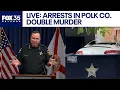 LIVE Polk Co Sheriff Grady Judd announces arrests in Florida double murder