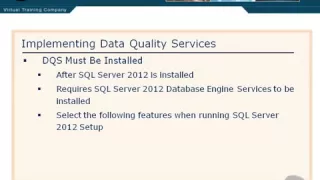 Implementing a Data Warehouse with SQL Server 82 Implementing DQS YouTube