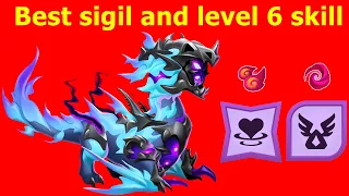 Best sigil and level 6 skill Windcry Dragon-Dragon Mania legends Zezash Dungeon week DML
