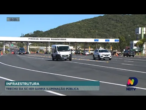 Infraestrutura: trecho da SC-401 ganha iluminação pública