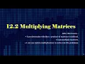 Algebra 2 12 2 Multiplying Matrices