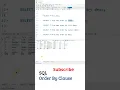 SQL Telugu Tutorial SQL Clauses SQL Order By SQL Tutorial For Beginners Telugu My SQL SQL