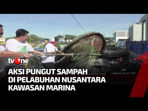 Ratusan Masyarakat Lakukan Aksi Pungut Sampah di Pinggir Laut