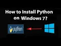 Install Python in Windows 7