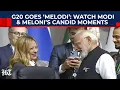 Lagu G20's 'MELODI' Moment: Modi \u0026 Meloni’s Warm Interaction Highlights India-Italy Friendship | Watch