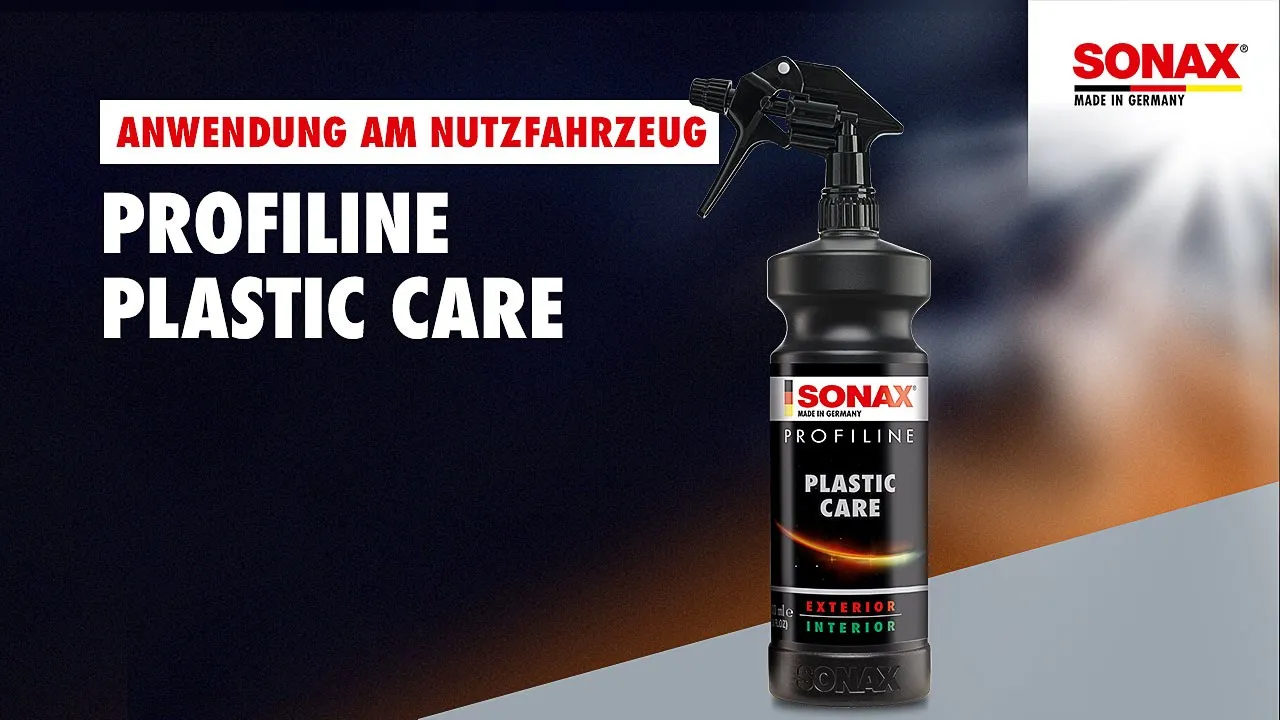 Anwendung SONAX PROFILINE PlasticCare für Nutzfahrzeuge