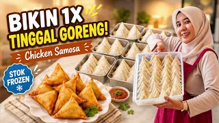 BIKIN SEKALI, STOK SEBULAN‼️STOK FROZEN ANDALAN KELUARGA Chicken Samosa Garing Super Kriuk