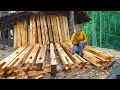 Download Lagu Young Girl Builds Wooden House in The Middle of Wild Nature - No Men Needed