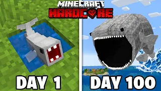 I Survived 100 Days as The BLOOP in Minecraft
