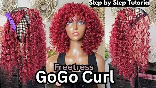 how to make a crochet wig with bangs freetress gogo curl