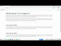 Add Bootstrap 5 1 0 in Angular 12