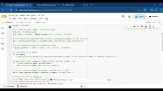 How To Create A Bitcoin 1 year Price Chart in Python - Machine Learning Tutorial
