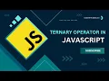 Ternary Operator in javascript Shorthand of if else statement how to use ternary operator