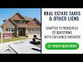 Real Estate Taxes and Other Liens Chapter 11 Prep 22 Practice Questions and Explained Answers Guide