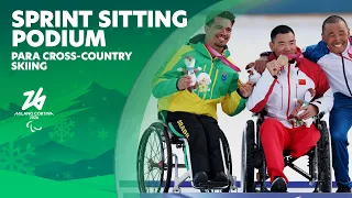 para cross country men s sprint sitting medal ceremony 10 mar milano cortina 2026