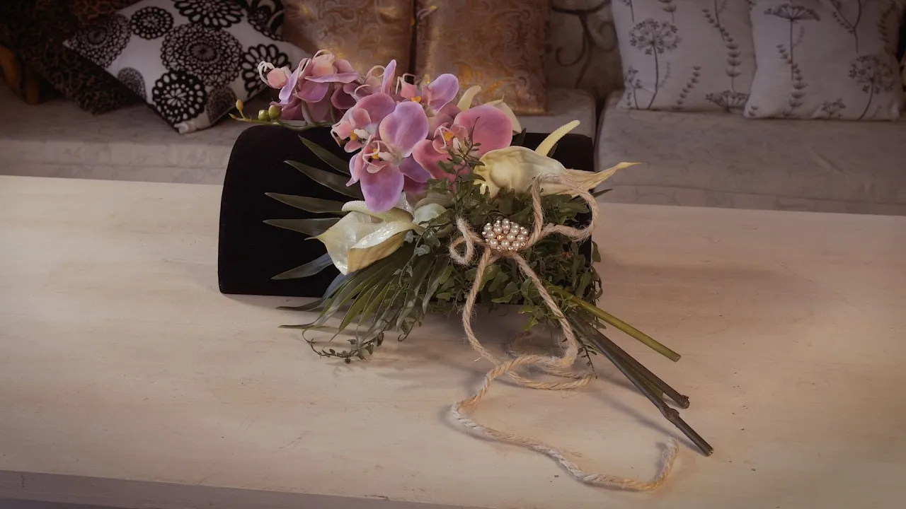 ORCHID AND ANTHURIUM BOUQUET FLORISTRY TUTORIAL