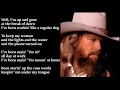 David Allan Coe - Need A Little Time Off For Bad Behavior LYRICS