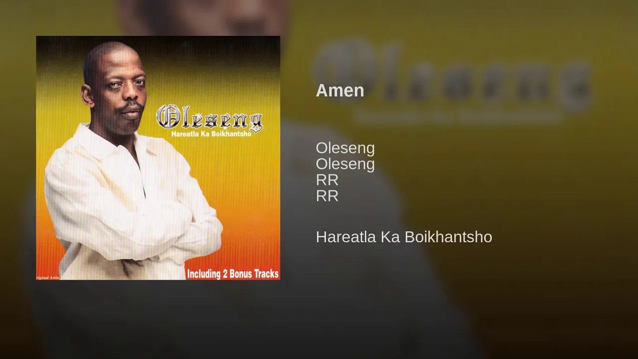Oleseng - Amen (Official Audio)