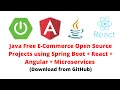 Java Free E-Commerce Open Source Projects on GitHub Spring Boot React Angular Microservices