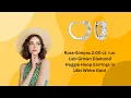 Stunning Ross-Simons 2 00 ct t w Lab-Grown Diamond Huggie Hoop Earrings in 14kt White Gold
