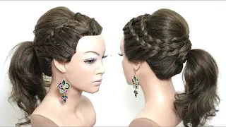 Braided Ponytail Hairstyles for Long Hair | Easy Ponytail Tutorial