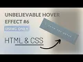 Awesome Hover Button Effect Using Only HTML CSS ASMR No Talking