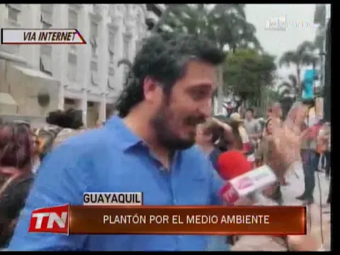 Plantón por el medio ambiente