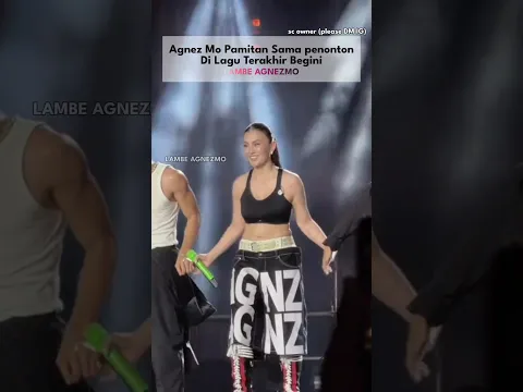 Agnez Mo Pamitan Sama penonton Di Lagu Terakhir Begini