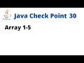Java Check Point 30 - Array 1-5