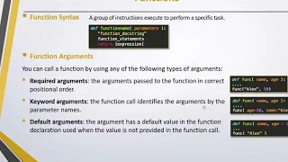 Lecture Python Functions