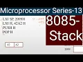 Microprocessor Lecture series - 13 8085 Stack PUSH POP Instructions with examples Malayalam