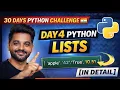 Day 4 Python in Marathi Lists in Python Explained in Detail 30 Days Python Challenge